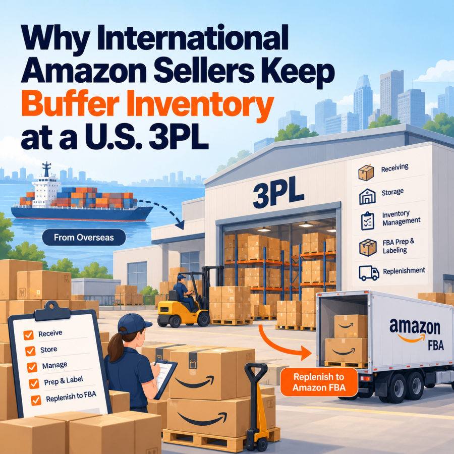 Why International Amazon Sellers Keep Buffer Inventory at a U.S. 3PL